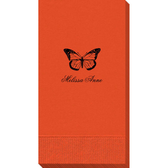 Magnificent Monarch Butterfly Guest Towels